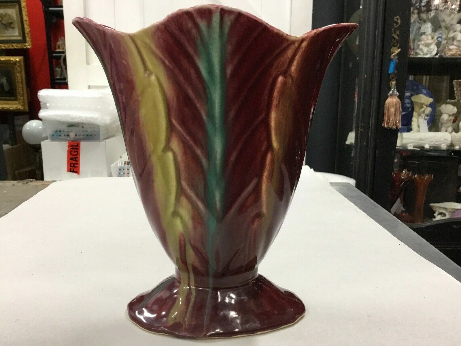 Vintage Mcp Kcp Kalmar 71 Vase Drip Glaze Australian Pottery