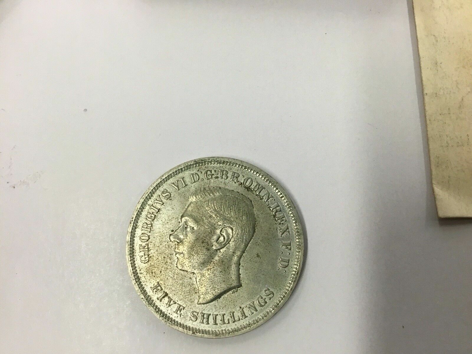 1951 KING GEORGE VI FESTIVAL OF BRITAIN FIVE SHILLINGS COIN UNC W BOX