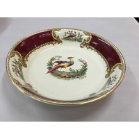 BIRD CHELSEA ROYAL CROWN MYOTTS STAFFORDSHIRE BOWL LARGE A ROBERTS PHEASANT