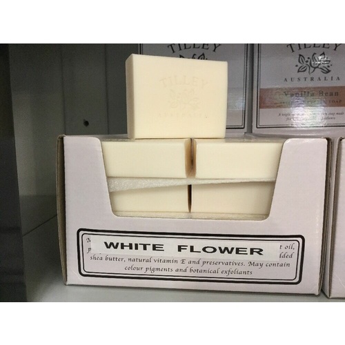 TILLEY AUSTRALIA SOAP VEGETABLE WHITE FLOWER INGREDIANTS BATHROOM 5x BAR 100g