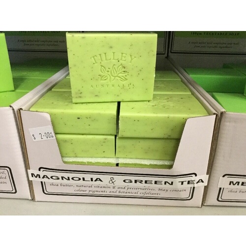 TILLEY AUSTRALIA SOAP VEGETABLE MAGNOLIA GREEN TEA BATH BATHROOM 5x BAR 100g