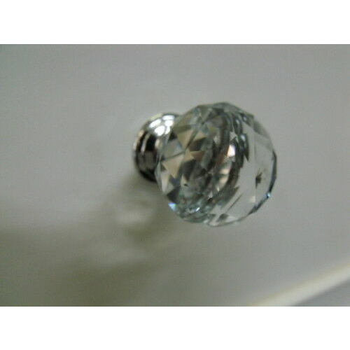 CLEAR CRYSTAL BEDROOM VANITY CABINET DRAWER KNOB PULL 30mm K9 