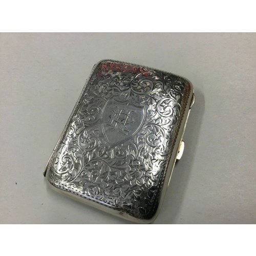 STERLING SILVER ENGLAND 1912-13 BIRMINGHAM CIGARETTE CASE 74gms