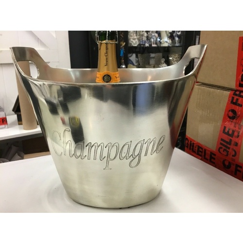 WINE Metal  HOLDER BUCKET ICE COOLER BOTTLE CHAMPAGNE WHISKEY LUXE HUGE Medium