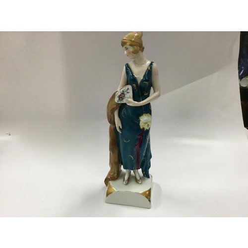 Antique 20s German Porcelain Art offers Deco Dresser Lady